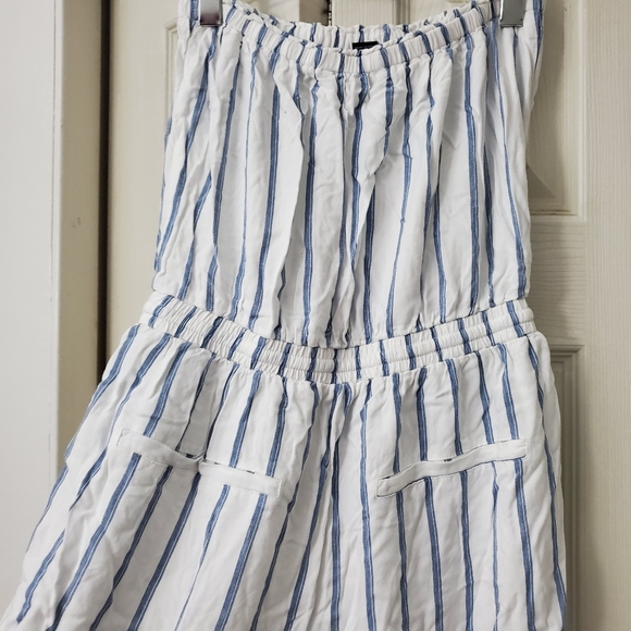Striped Tube Jumpsuit - Picture 5 of 8